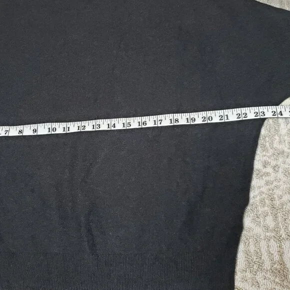 Quince Lightweight Organic Cotton Cashmere Link Stitch Dolman Sweater Size Large - Picture 6 of 11